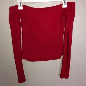 Off the shoulder long sleeve